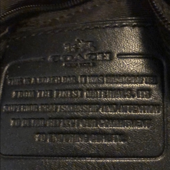 Coach handbag, black coach logo - Picture 3 of 6